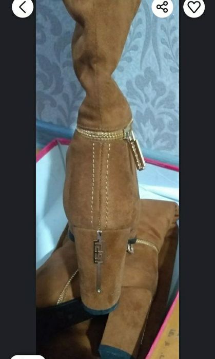 Сапожки замшевые 40 размер