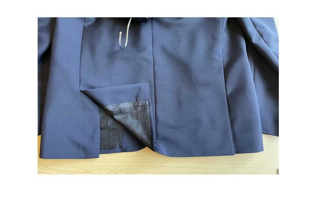 Мъжко синьо спортно сако Givenchy Size 52(L) SLIM FIT NAVY WOOL BLAZER