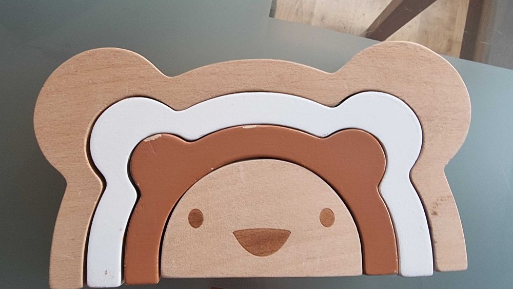 BamBam Сортер Дървена дъга Мече Eco Friendly 51595