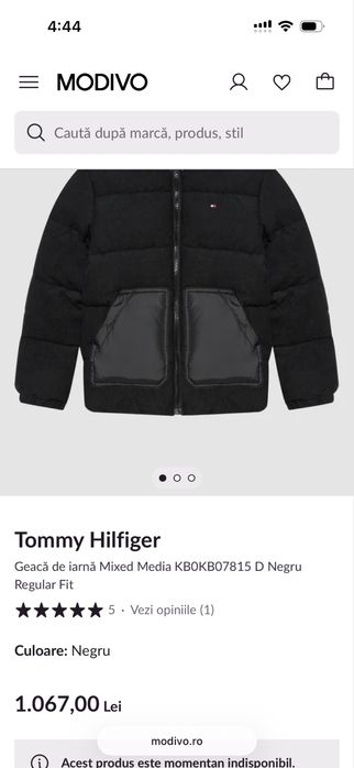 Geaca de iarna Tommy Hilfiger