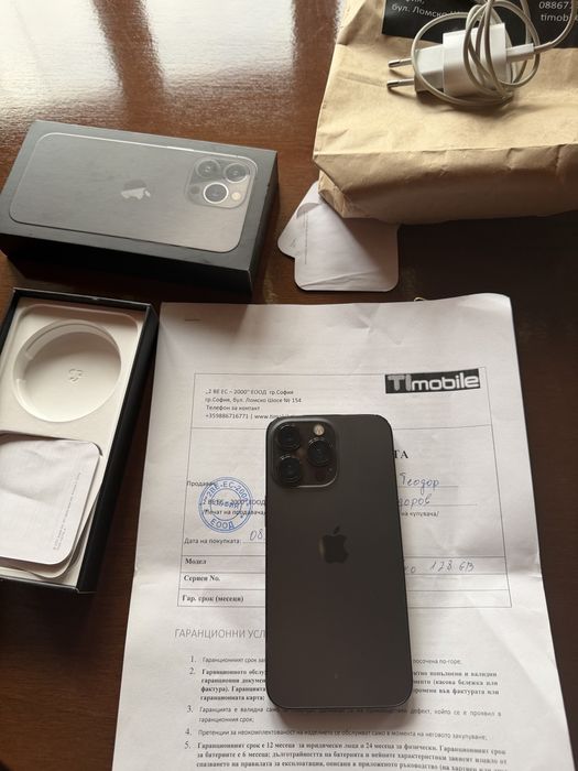 iPhone 13 Pro 128 Gb Graphite отлично състояние