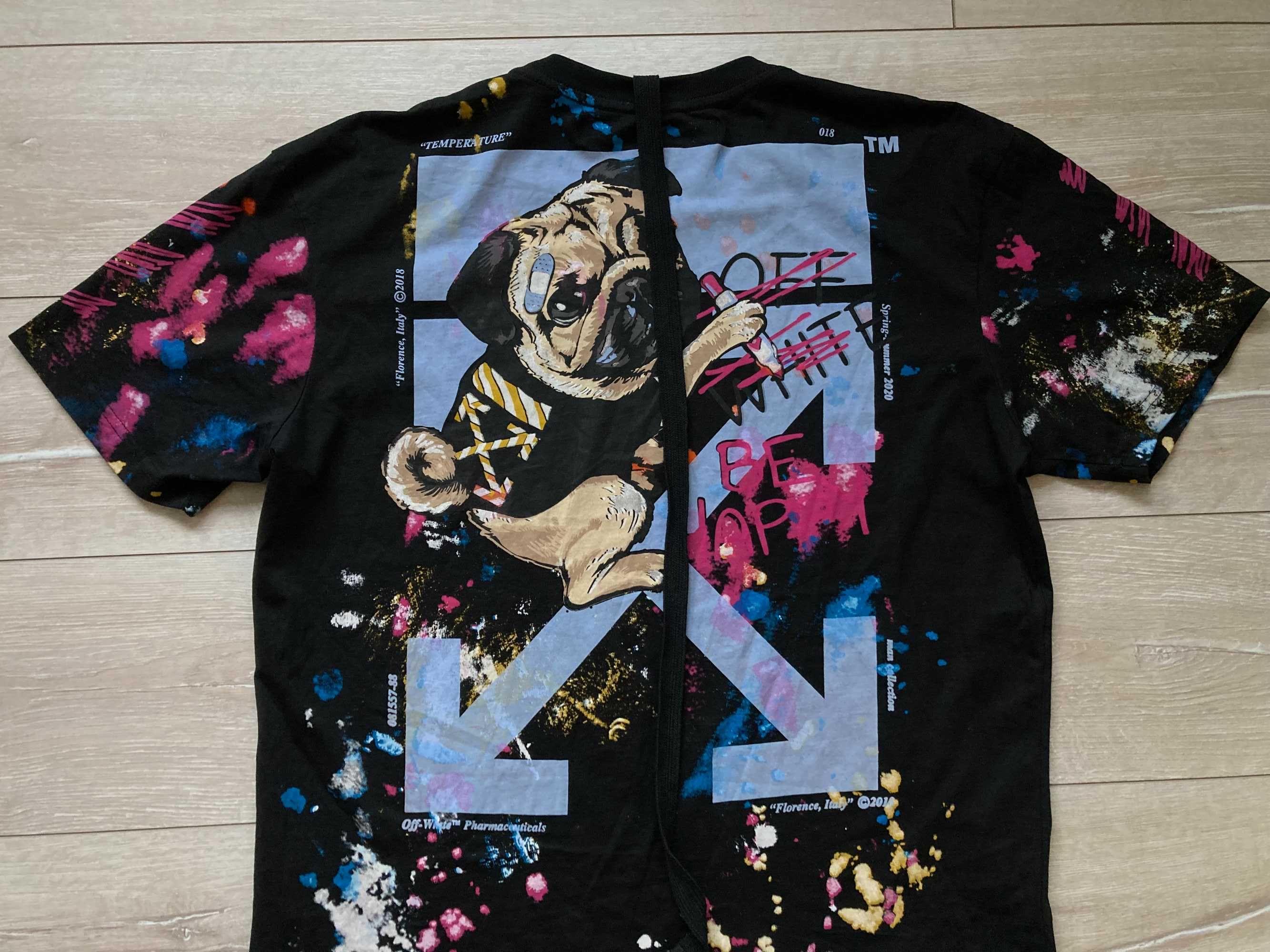 OFF WHITE Temperature Virgil Abloh мъжка тениска размер XL / XXL