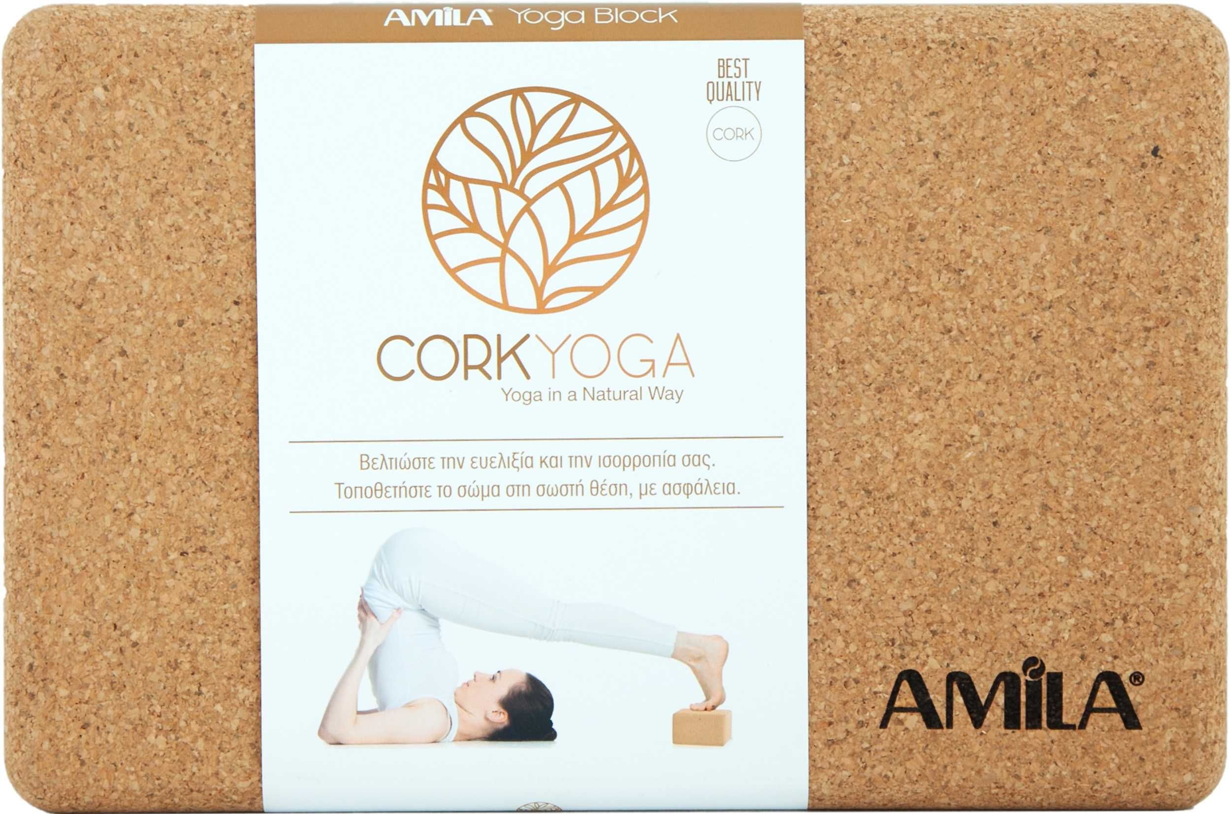 Блокче за Йога от Корк, Блокчета за Аеробика Amila Cork Yoga