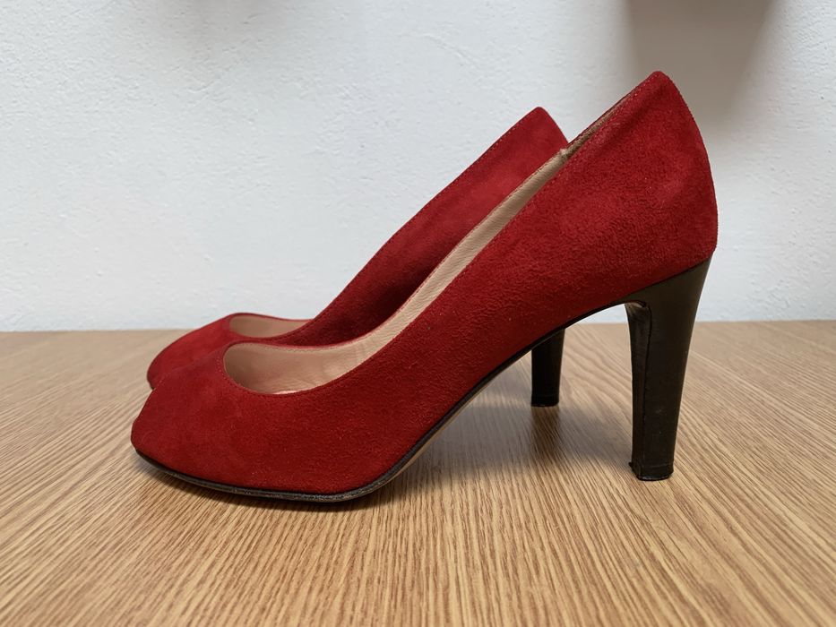 Pantofi dama, piele naturala intoarsa