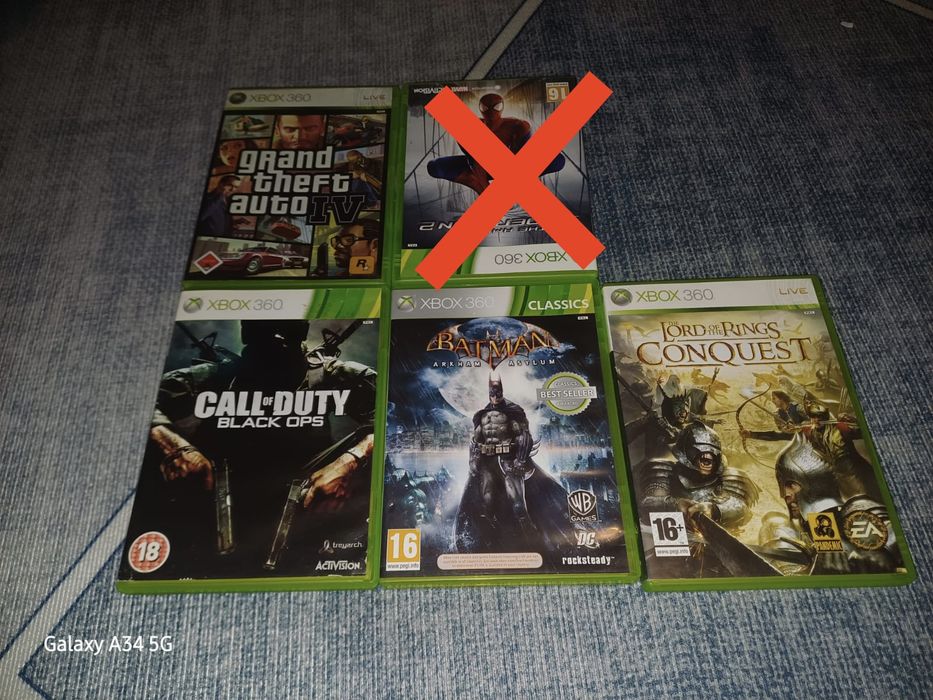 Jocuri Xbox 360 GTA IV, Call of Duty, Batman, Lord of the Rings Conque