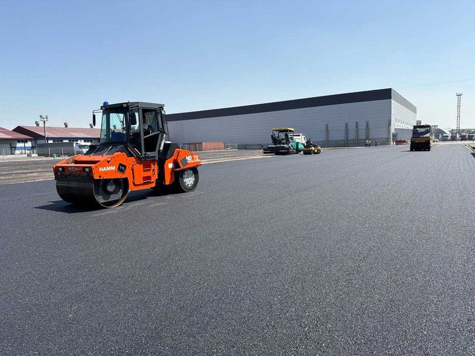 Асфальтирование территорий заводов, фабрик в Ташкенте.