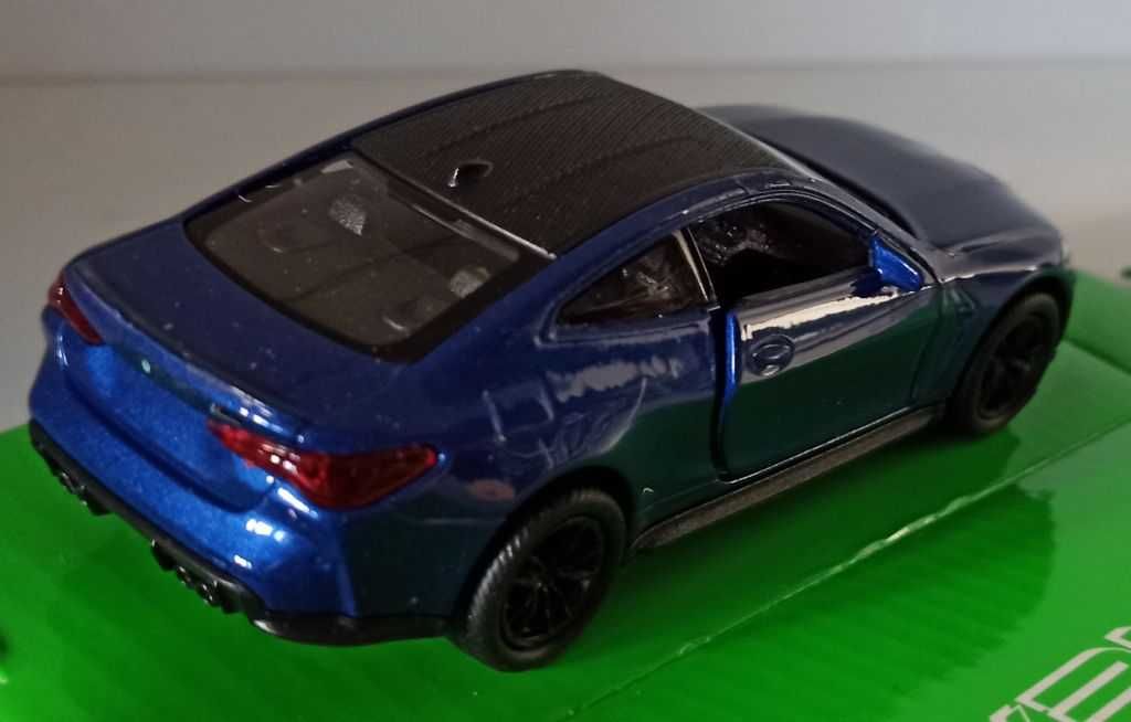 Macheta BMW M4 Coupe (G82) albastru - Welly 1/36