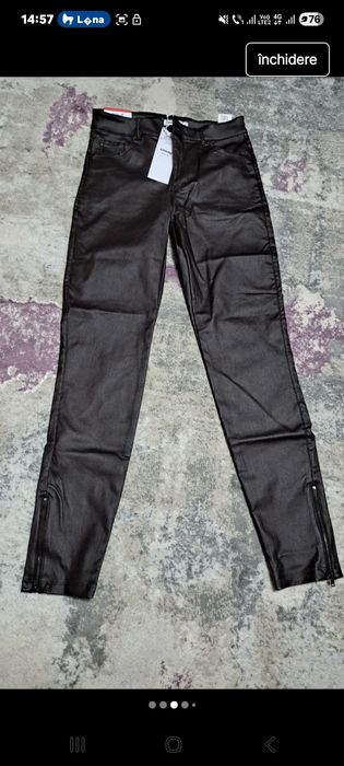 Pantaloni piele ecologica