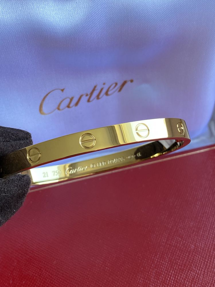 Brățară Cartier LOVE 21 din aur 750 cu diamante