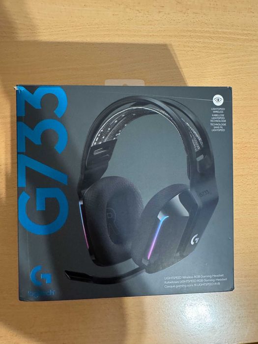 Гейминг слушалки Logitech G733, безжични, черни