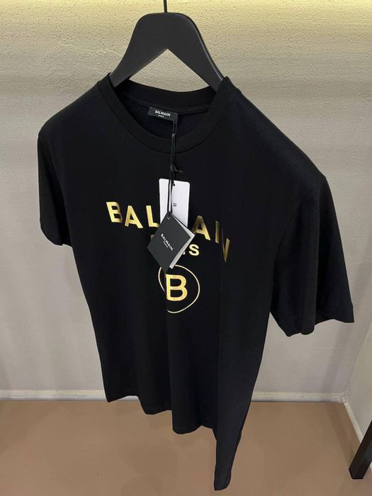 Tricou balmain negru premium lichidare