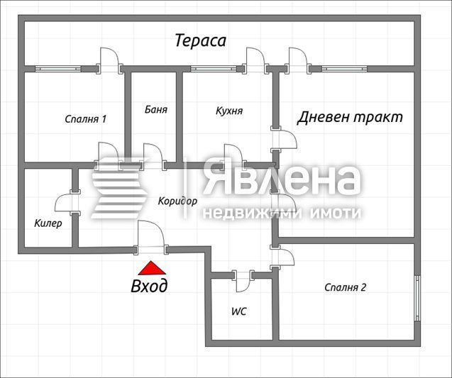 Изгоден тристаен апартамент над ВиК