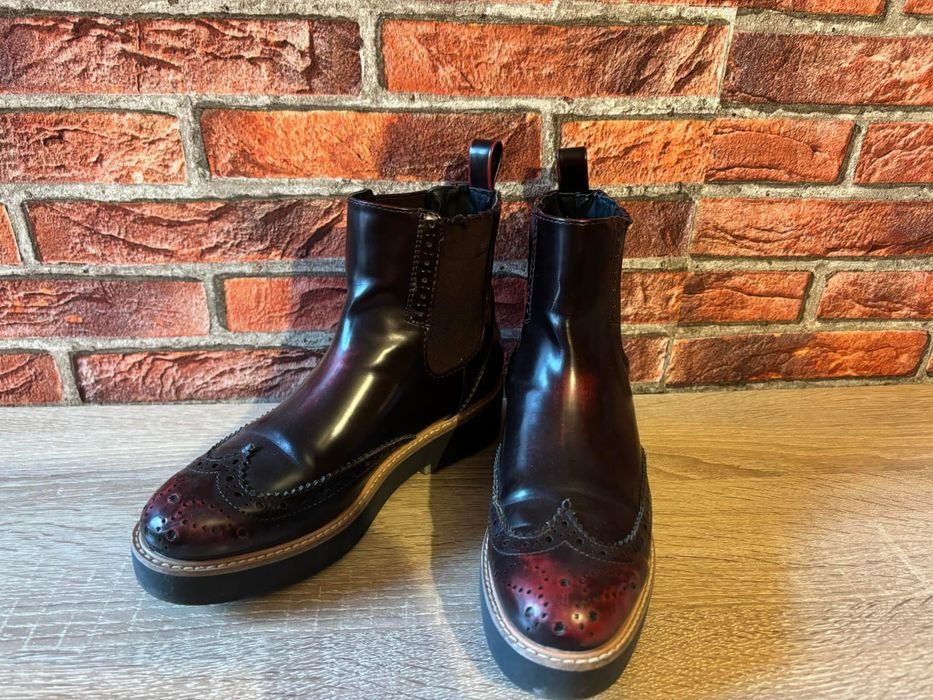 Botine zara bordo