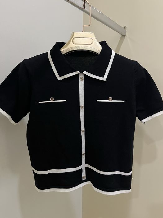 Блузка женская вязаная на учебу, в офис, в школу