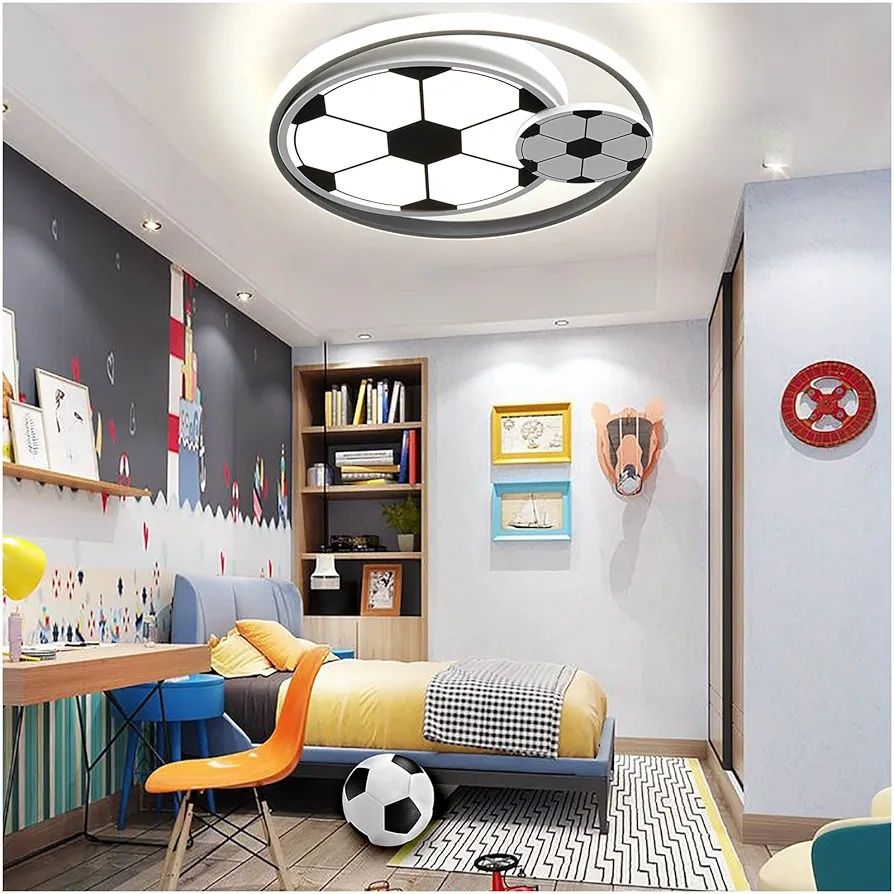 LED лампа футболна топка димируема с дистанционно 38W