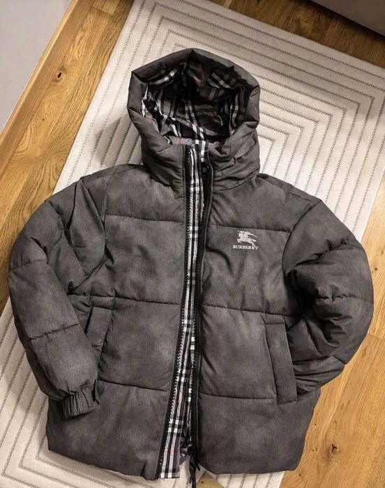 Пуховик Burberry Grey