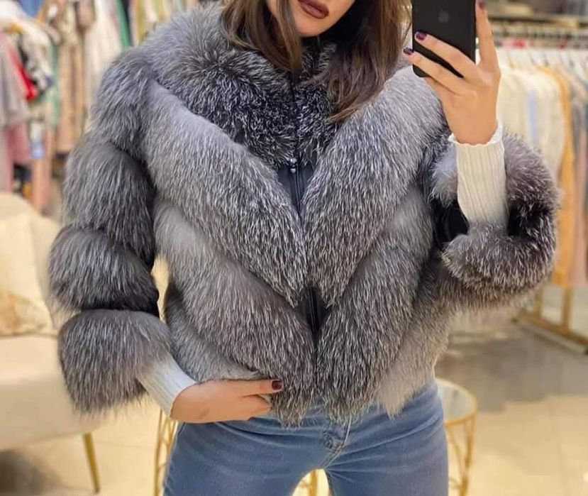 Haina blanite naturala vulpe