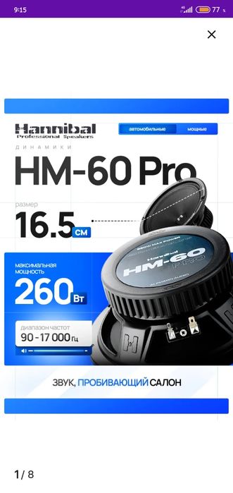 Hanibal HM-6E PRO 16см эстрадные