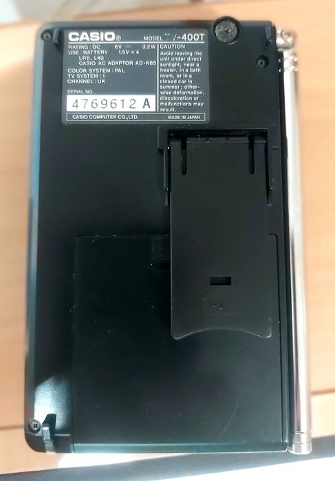 Televizor portabil Casio, pentru colectionari