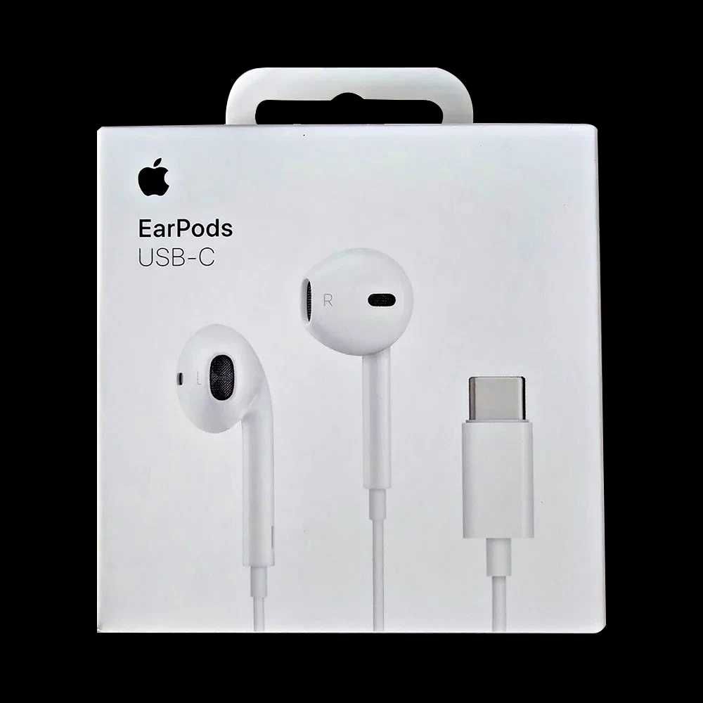 Оригинальные наушники Apple EarPods Type-c - белого цвета  - проводные
