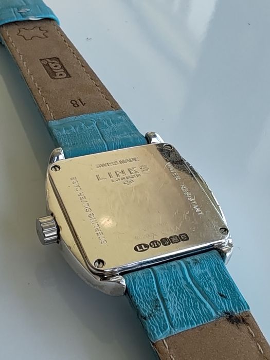 Ceas Links Argint 925 Quartz ETA 4 rubine