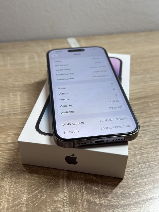 Iphone 14 Pro  - 128 GB - Baterie 95 ORIGINALA - Liber de Retea