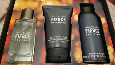 Подаръчен комплект Abercrombie & Fitch Fierce - парфюм,душ гел,дезодор