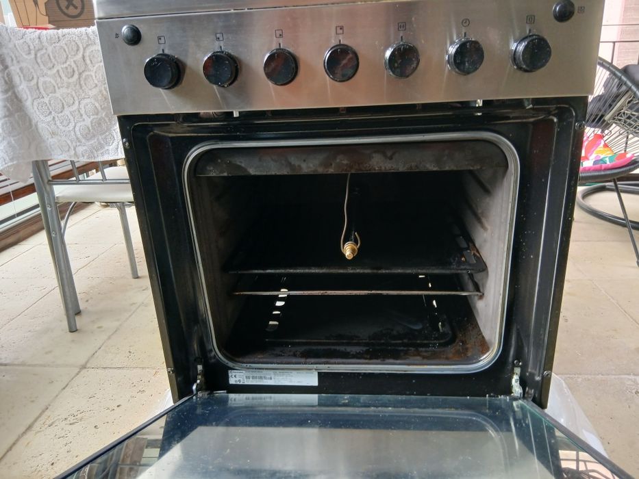 Aragaz ElectroluxEKG61185OX, aprindere electrica,plita,grill,inox 60cm