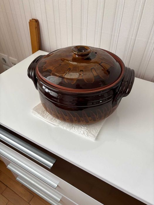 Глазиран Глинен гювеч - 7 литра