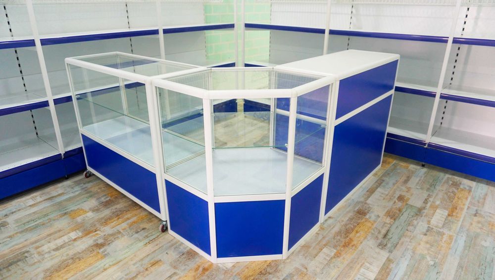 Прилавок витрина, стеклянная, metal oynaly vitrina va prilavkalar