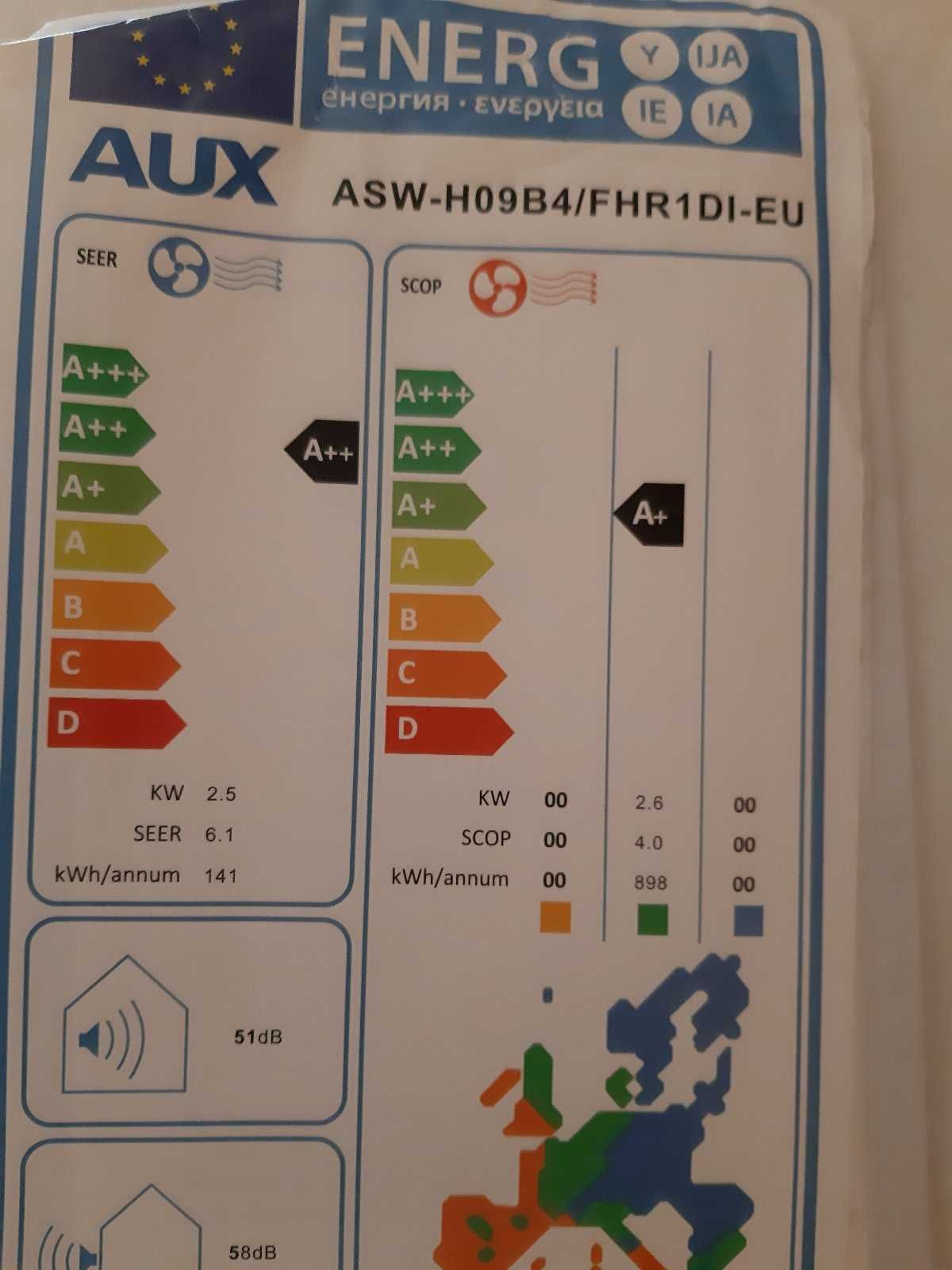 Климатик AUX A++