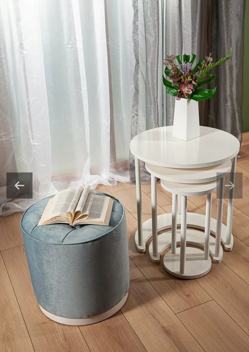 MASĂ de CAFEA triplă