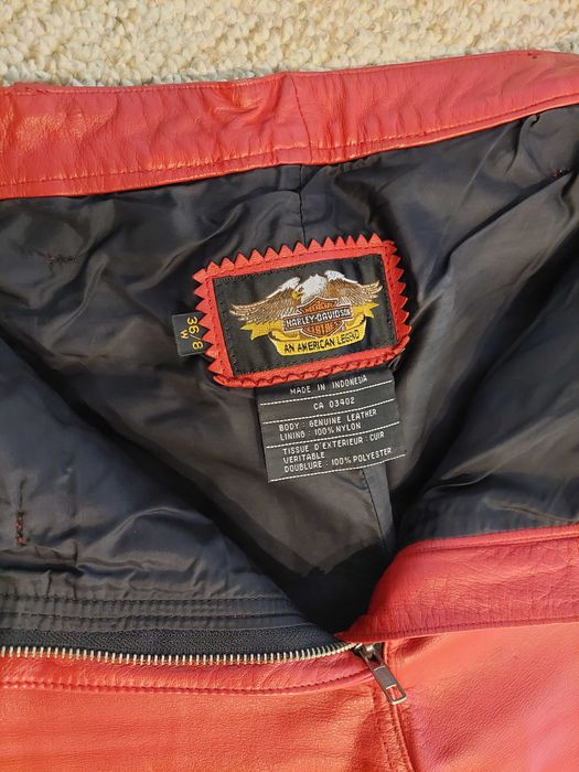 pantaloni de piele dama Harley Davidson , S