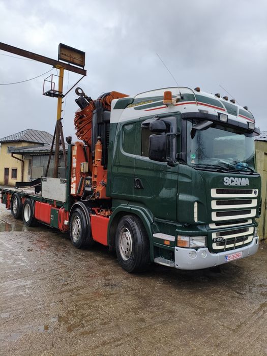 Camion Scania 8X2 R 420 cu macara hiab 800-E7 HIPRO