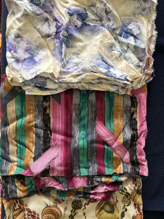 Отрезы ткани штапельные