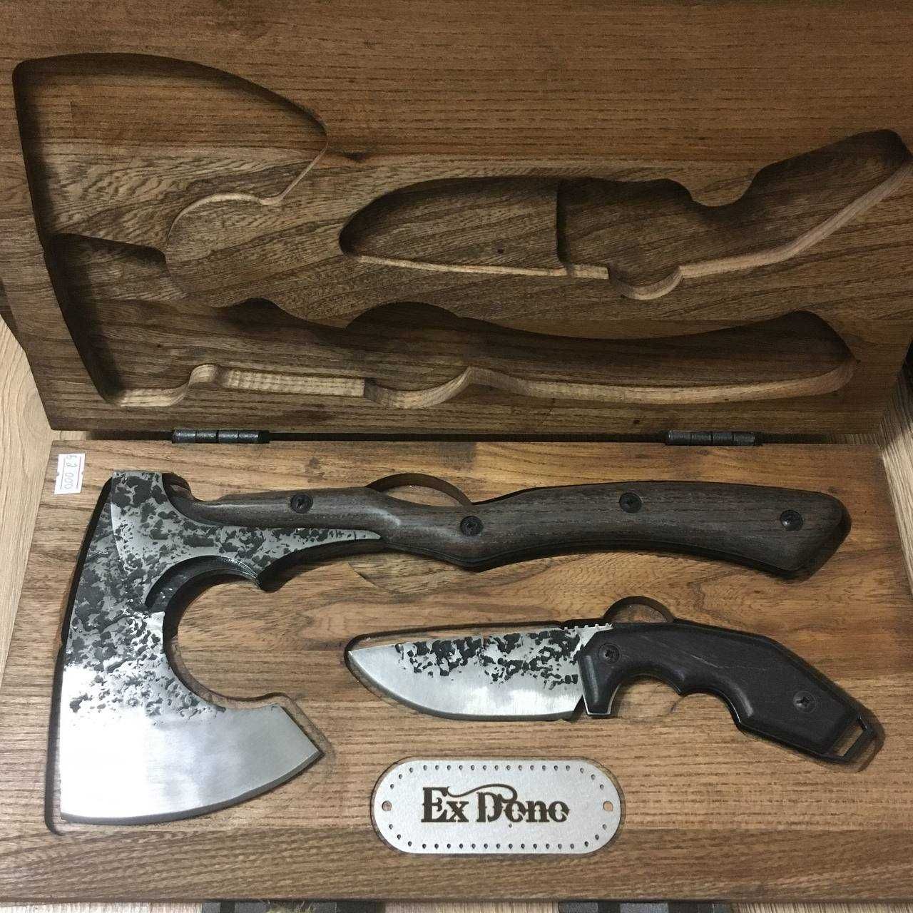Подарочный набор топор + нож Ex Dono