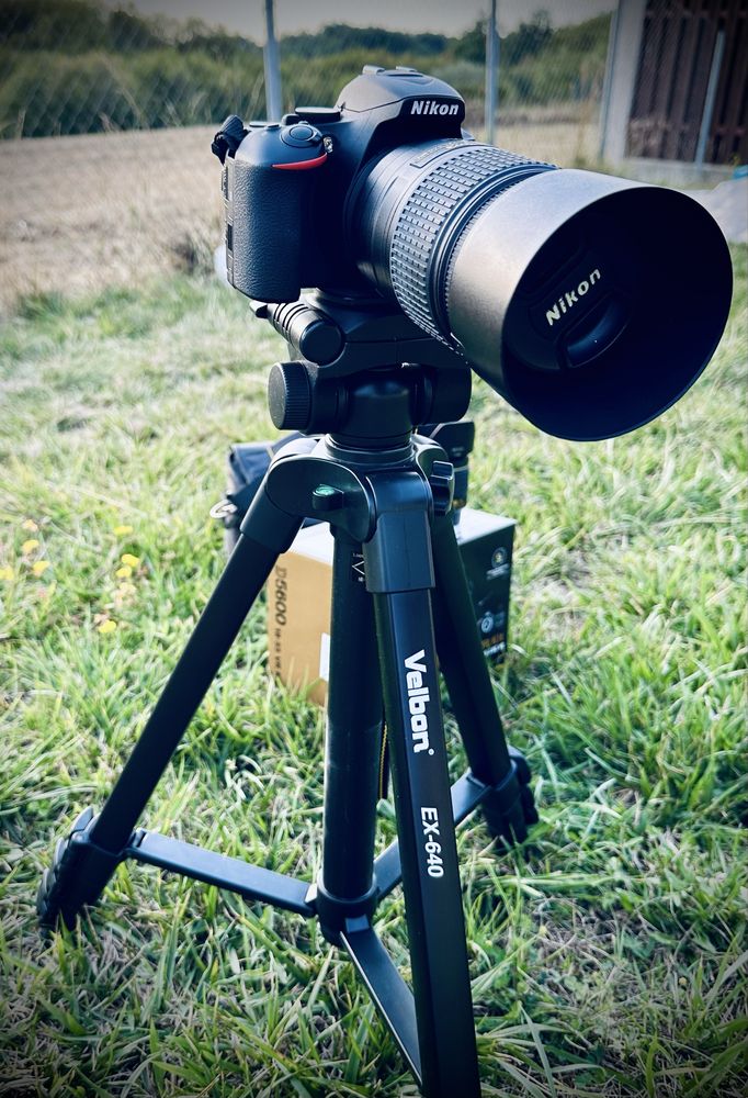 Nikon D5600 с обективи и статив