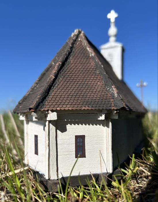 Machetă replică Biserica de lemn Iercoșeni, Jud.Arad scara 1:87