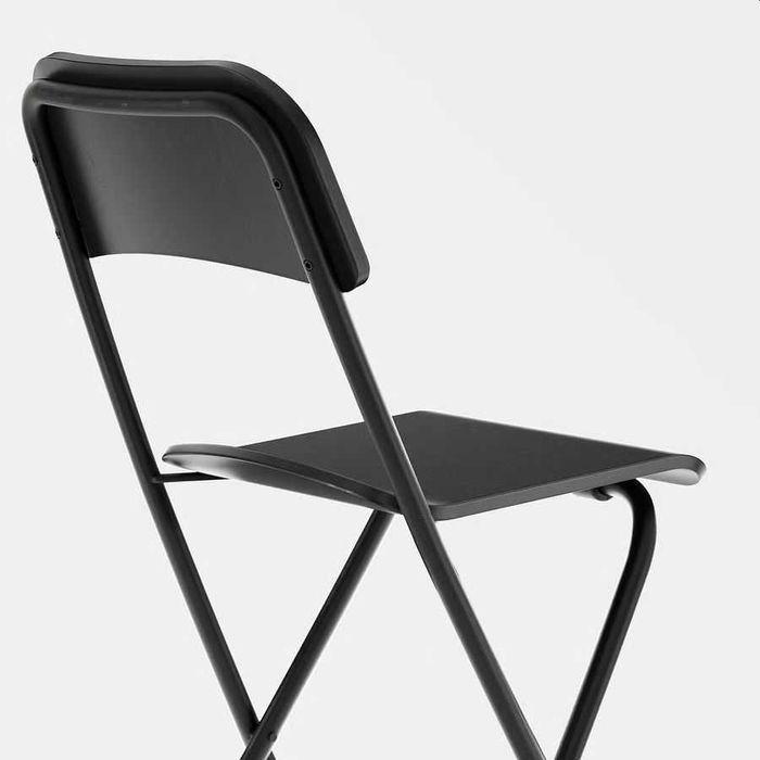 FRANKLIN Ikea scaun bar cu spătar, pliant, înălțimea blat negru 63 cm