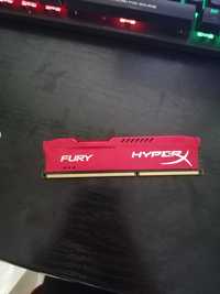 Memorie Kingston Fury Beast Red, 4GB, DDR3-1600, CL10