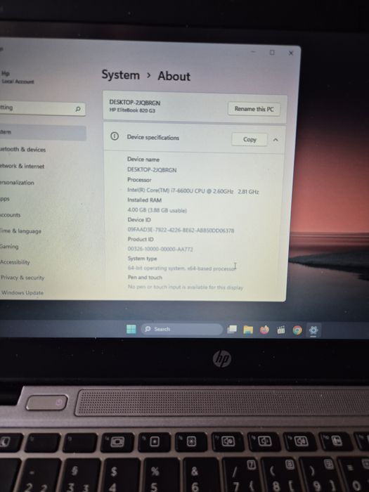 Laptop ultraslim Hp i7 ssd ddr4