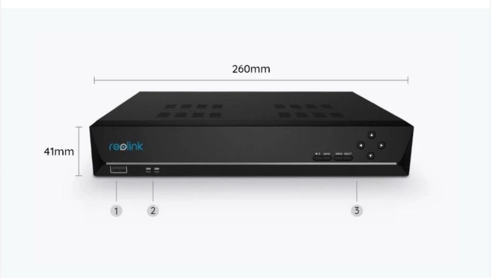 NVR Reolink RLN16-410-4T, 16 канала 12 MP, PoЕ + 4TB HDD включен