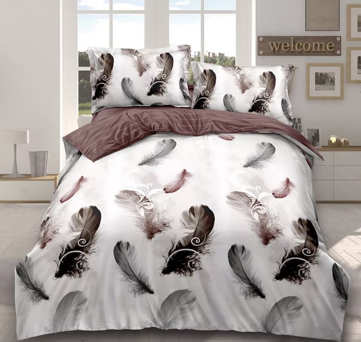 Двулицево спално бельо с ластик