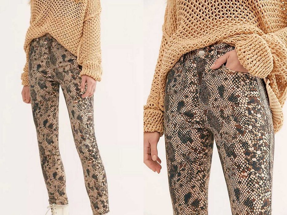 NOU! Pantaloni FREE PEOPLE Raw High-Rise