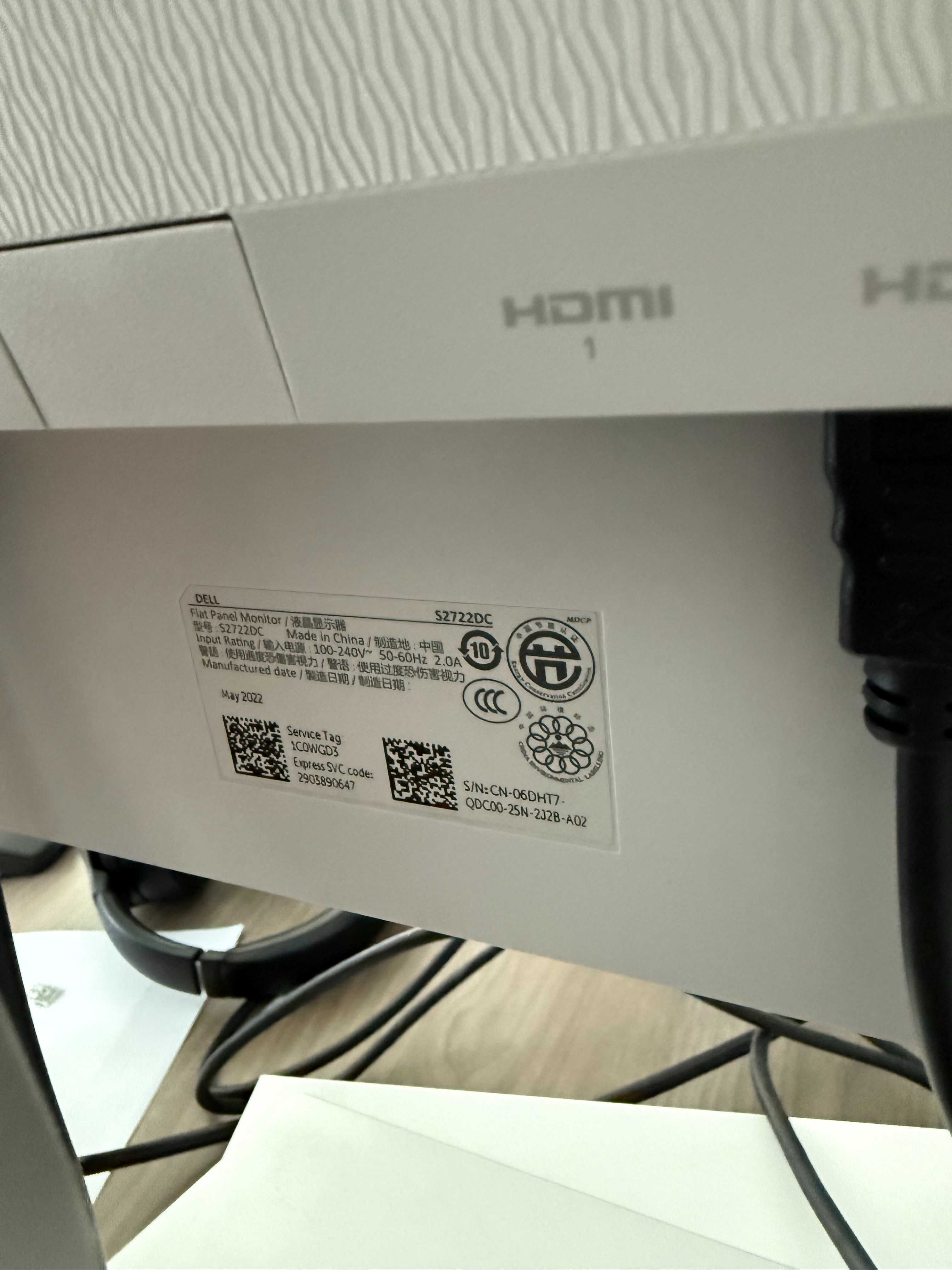 Monitor LED DELL S2722DC 27 inch QHD