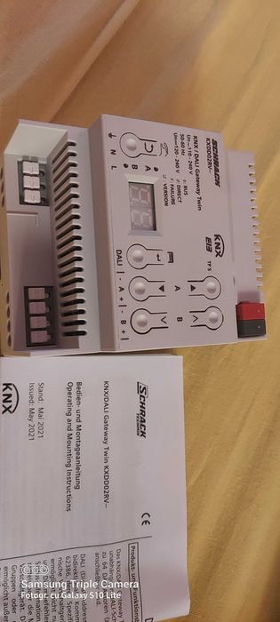 Actuator dali KNX Schrack 2 x 64 Gatewai Twin Gateway XKDD02RV .