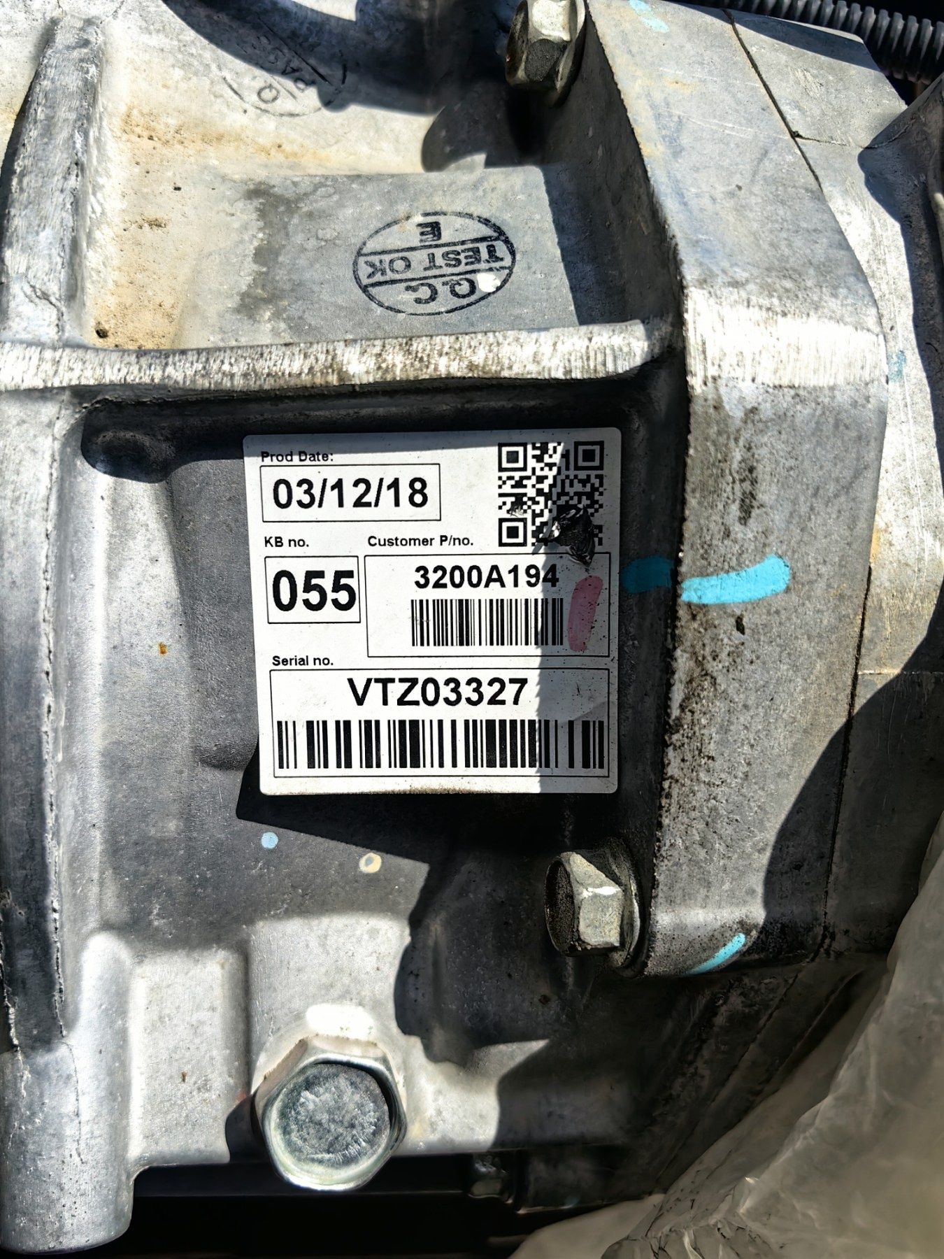 Ръчна скоростна кутия с раздатка Mitsubishi L200 2.4 DiD 2018г 6ск