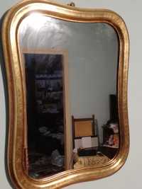 Oglindă vintage venețiana rama lemn cu foita aurită