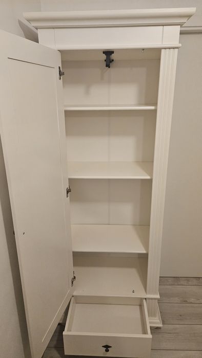 Mobila lemn masiv living culoare ivoire clasic