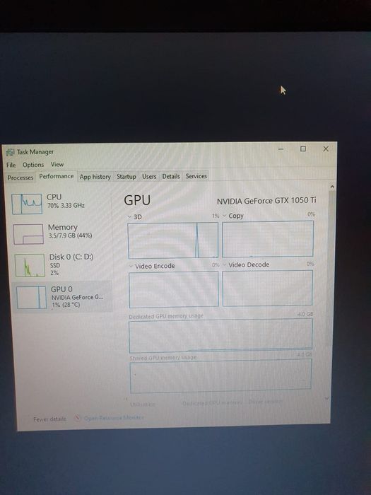 PC gaming i5 7400 GTX 1050TI 4gb